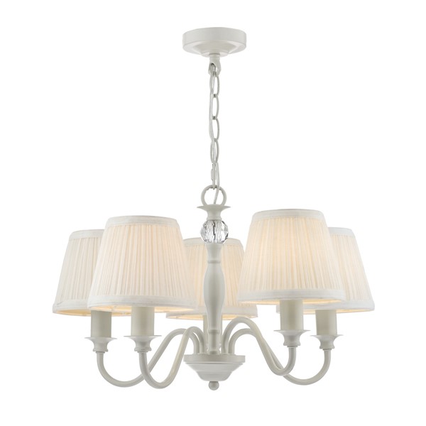 (image for) Laura Ashley Ellis 5lt Pendant Grey With Shades